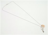 Collana Lorenza Gioielli Donna Fantasia in Oro bianco Zirconia CL657415 - CL657415